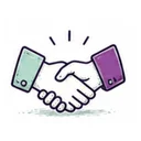 Faire Zusammenarbeit Icon